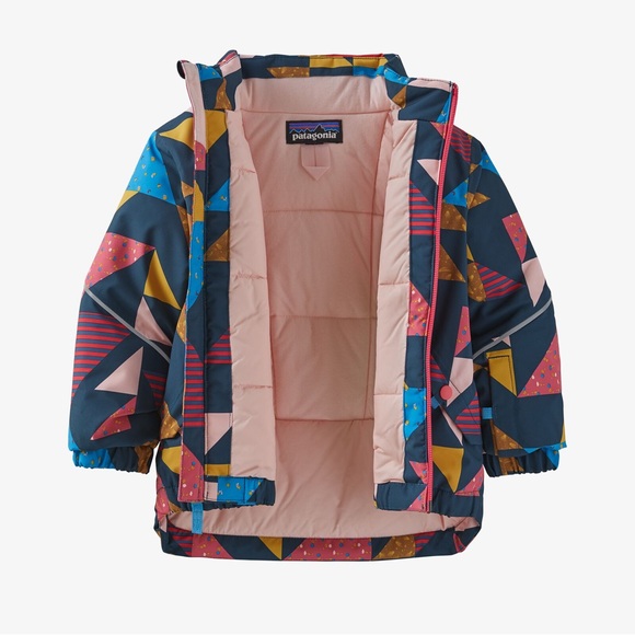 Patagonia Girls Baby Snow Pile Jacket Geometric Print Size 2T - Picture 2 of 5
